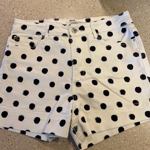 Forever 21 Polka Dot Denim Shorts